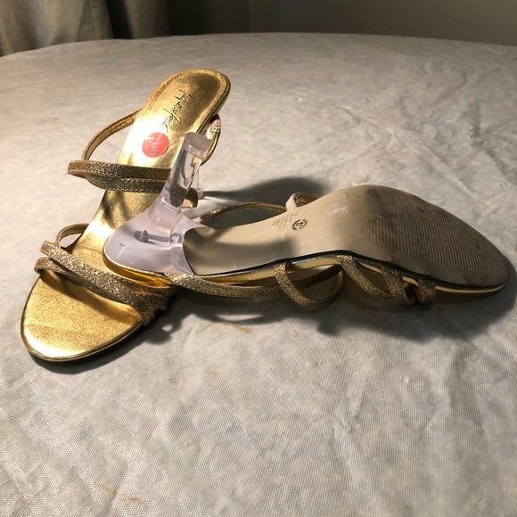 Strappy Gold Shoes/Sandals - Picture 3 of 3